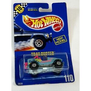 Hot Wheels New Model Trailbuster #110 Teal Very Nice Condition!